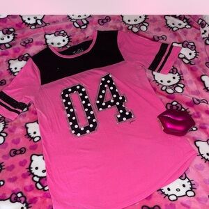 Kids Pink and Black Graphic Tee Justice